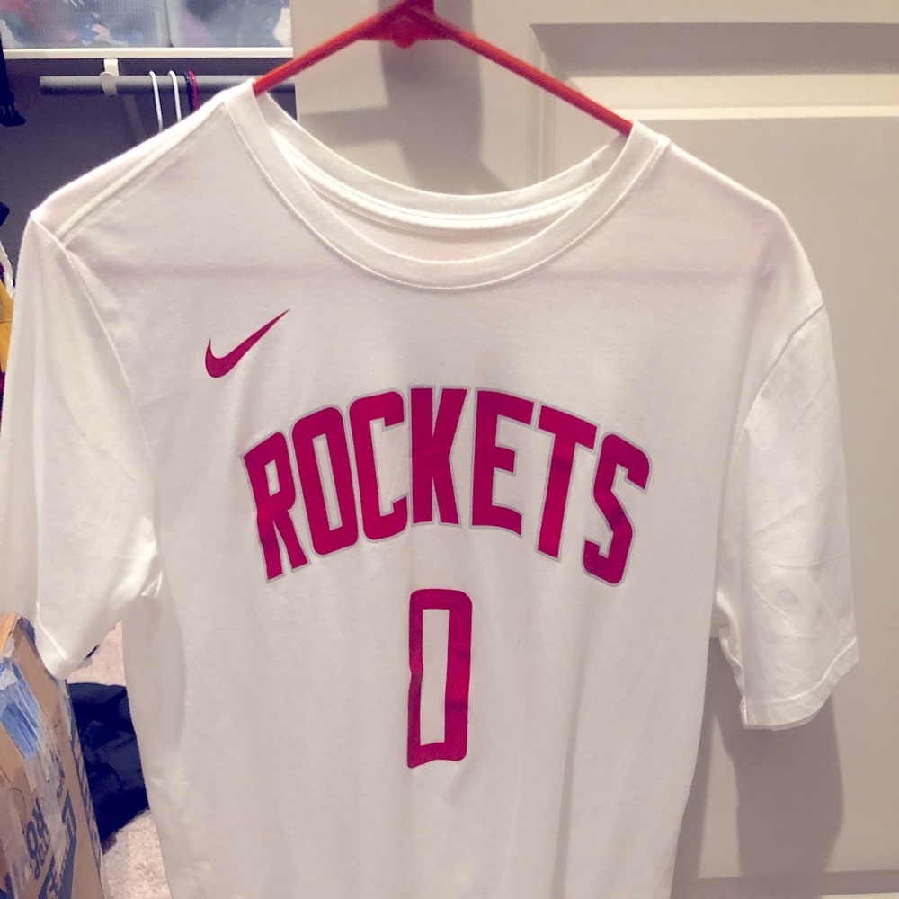 Russell Westbrook Nike Dri Fit Rockets Shirt.